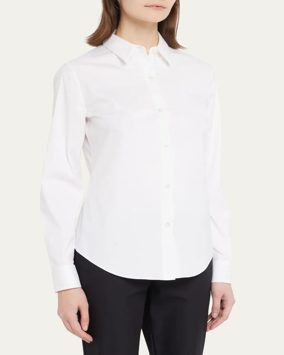 Theory Tenia Long-Sleeve Blouse | Thumbnail 4 Theory Tenia Long-Sleeve Blouse | Thumbnail 4