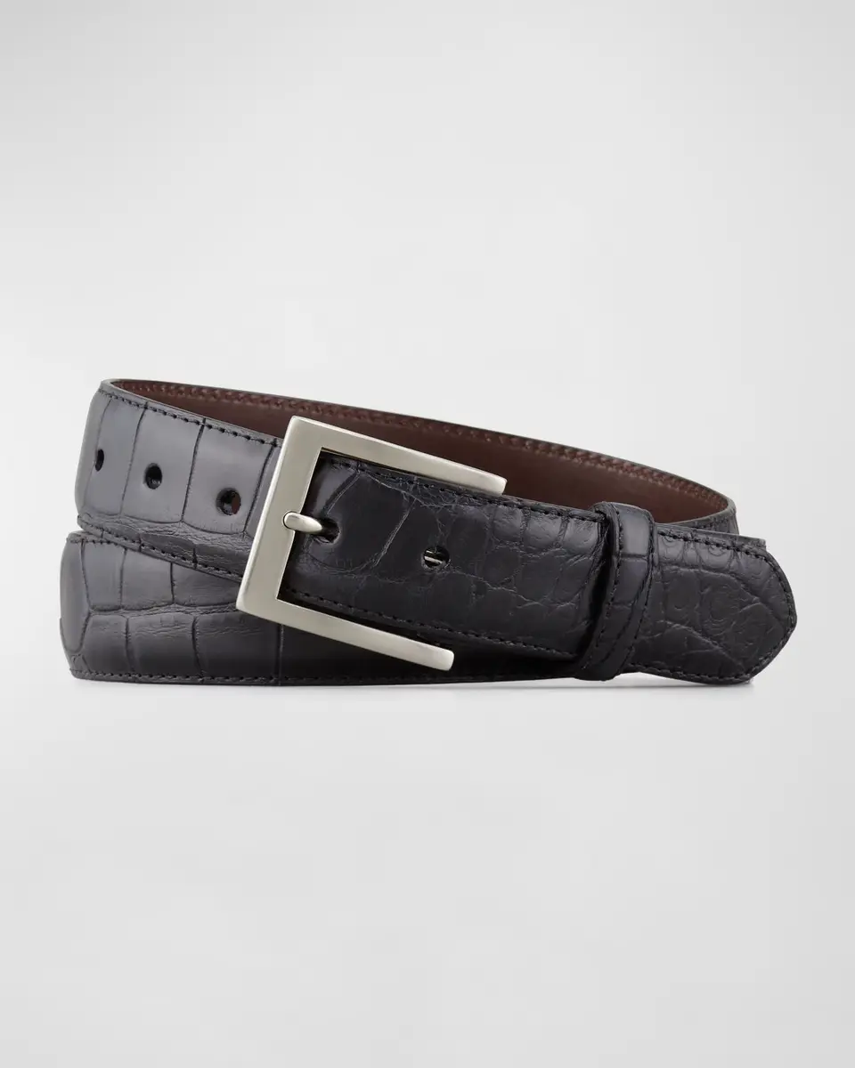 W. Kleinberg Matte Alligator Belt | Thumbnail 2 W. Kleinberg Matte Alligator Belt | Thumbnail 2