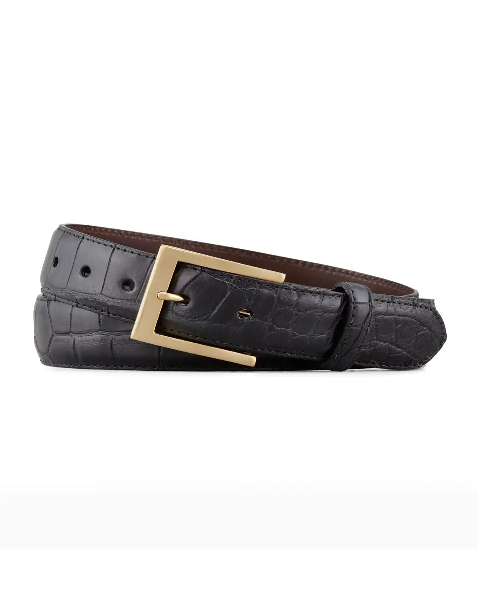 W. Kleinberg Matte Alligator Belt | Thumbnail 4 W. Kleinberg Matte Alligator Belt | Thumbnail 4