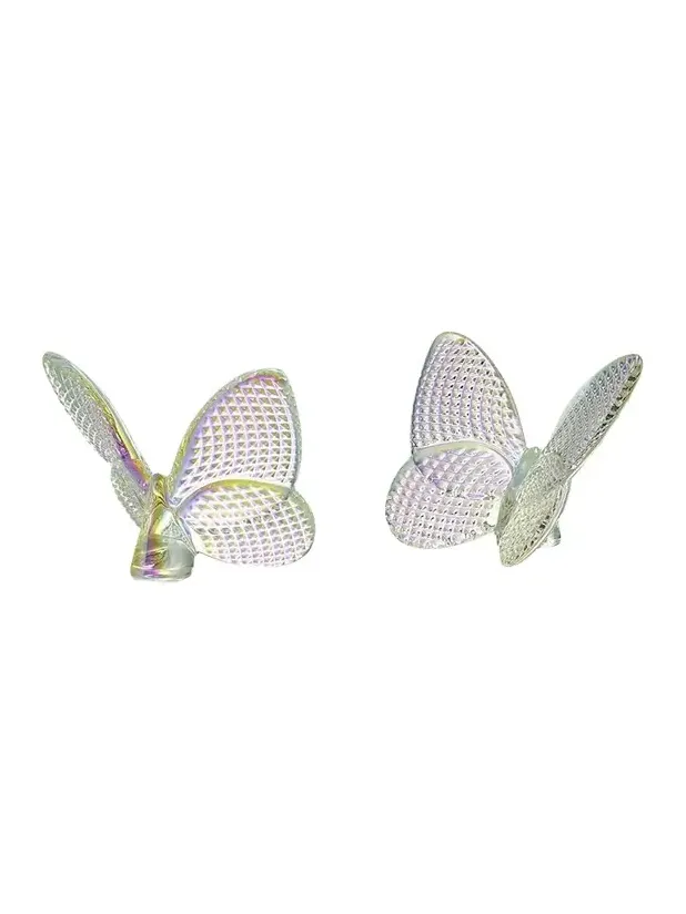 Baccarat 2.5" Lucky Crystal Iridescent Diamante Butterfly