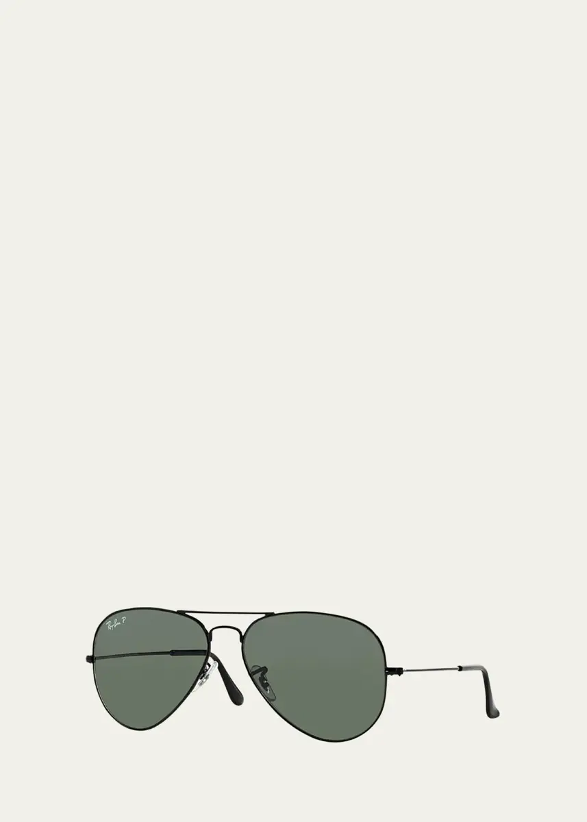 Ray-Ban Metal Polarized Aviator Sunglasses | Thumbnail 2