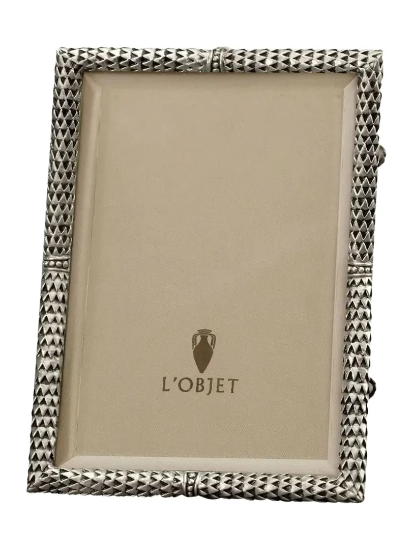 L'Objet Scales Platinum-Plated Picture Frame, 8x10"