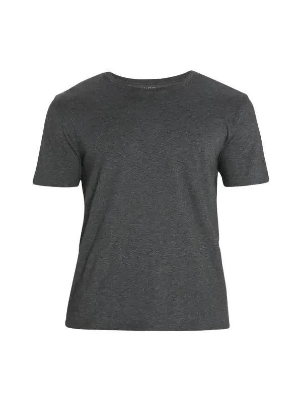 Men's Short-Sleeve Pima Crewneck Jersey T-Shirt, Black