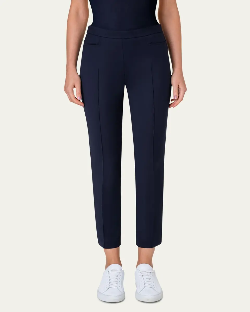 Akris punto Franca Mid-Rise Cropped Pants | Thumbnail 5