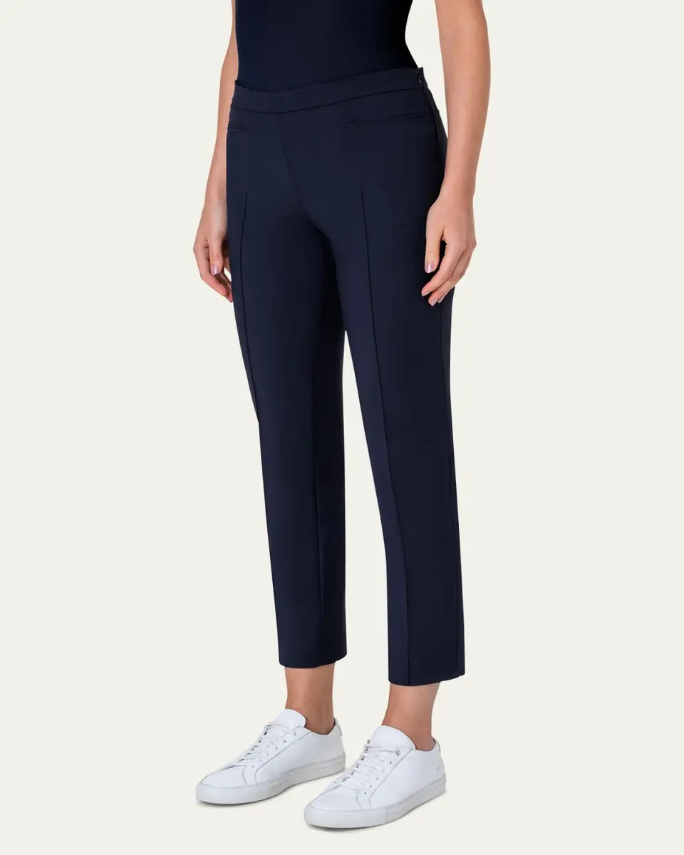 Akris punto Franca Mid-Rise Cropped Pants | Thumbnail 7
