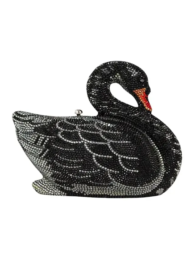 Swan Crystal Minaudiere
