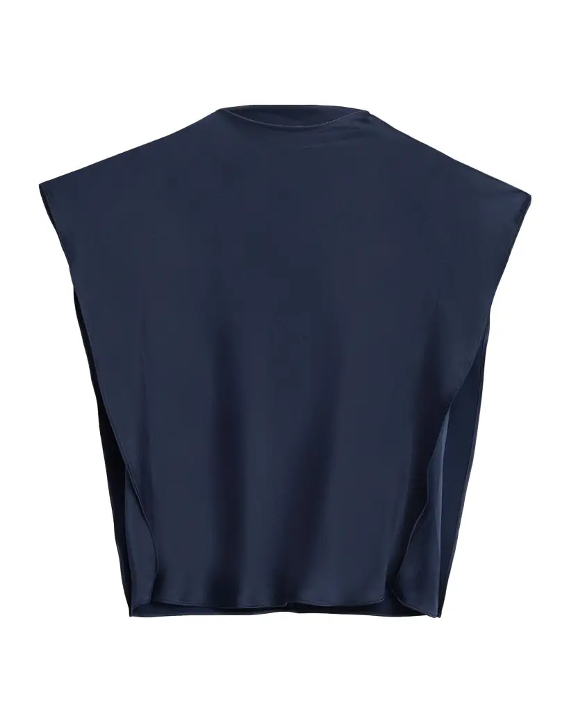 Adrien Draped Satin Top