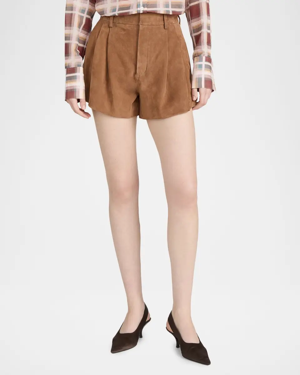 Frame The Suede Utility Shorts | Thumbnail 4