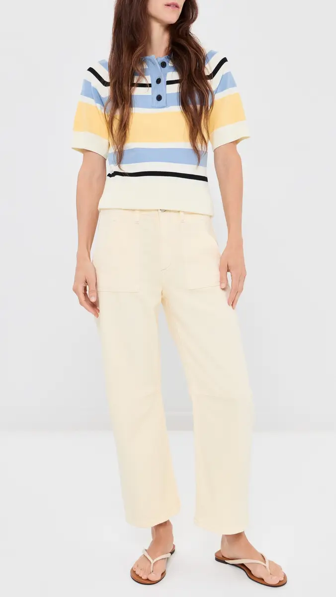 Le Jean Petite Utility Soft Barrel Jeans | Thumbnail 5 Le Jean Petite Utility Soft Barrel Jeans | Thumbnail 5