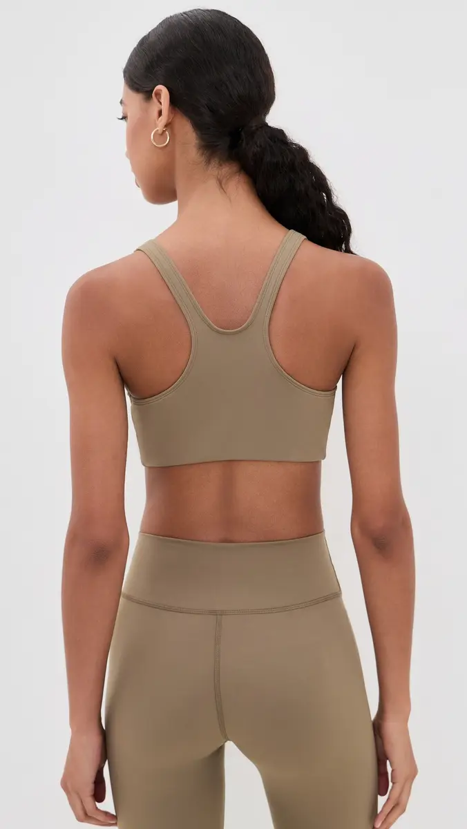 Sporty & Rich Serif Logo Sports Bra | Thumbnail 3 Sporty & Rich Serif Logo Sports Bra | Thumbnail 3