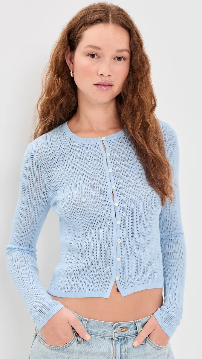 GOOD AMERICAN The Open Knit Cardigan | Thumbnail 2 GOOD AMERICAN The Open Knit Cardigan | Thumbnail 2