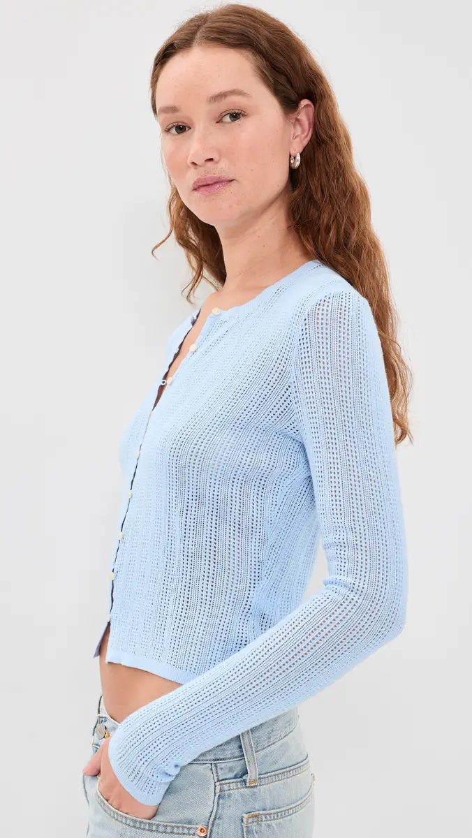 GOOD AMERICAN The Open Knit Cardigan | Thumbnail 4 GOOD AMERICAN The Open Knit Cardigan | Thumbnail 4