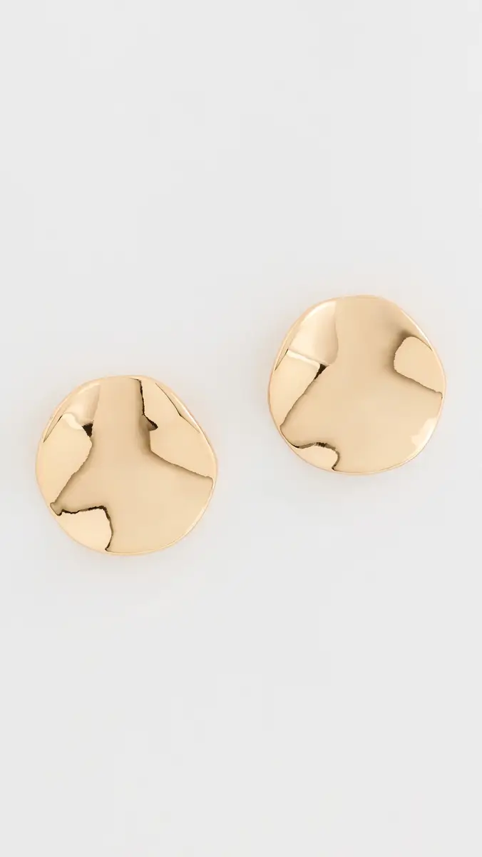 Ettika Molten Disc Stud Earrings | Thumbnail 2