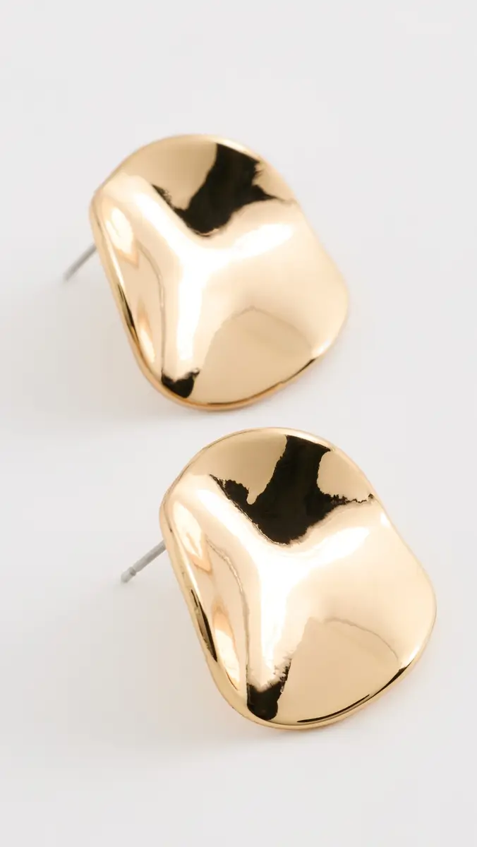 Ettika Molten Disc Stud Earrings | Thumbnail 4