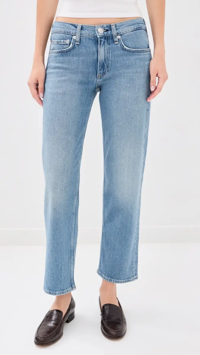 rag & bone Harlow Low Rise Ankle Straight Jeans | Thumbnail 2