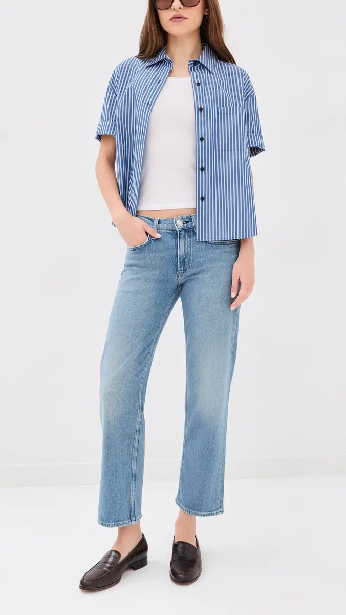 rag & bone Harlow Low Rise Ankle Straight Jeans | Thumbnail 5
