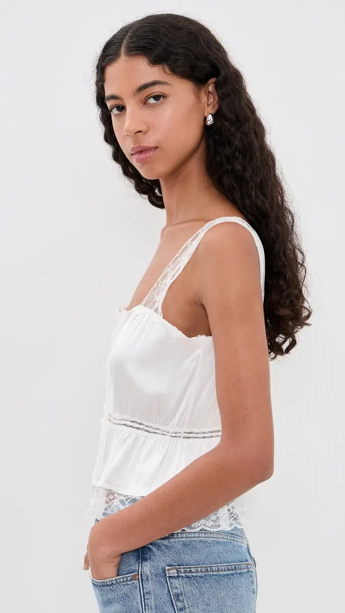 Alice + Olivia Annabeth Embroidered Square Neck Cropped Top | Thumbnail 4 Alice + Olivia Annabeth Embroidered Square Neck Cropped Top | Thumbnail 4