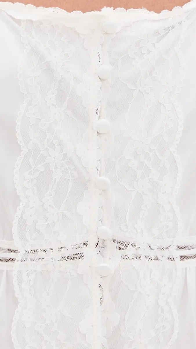 Alice + Olivia Annabeth Embroidered Square Neck Cropped Top | Thumbnail 6 Alice + Olivia Annabeth Embroidered Square Neck Cropped Top | Thumbnail 6