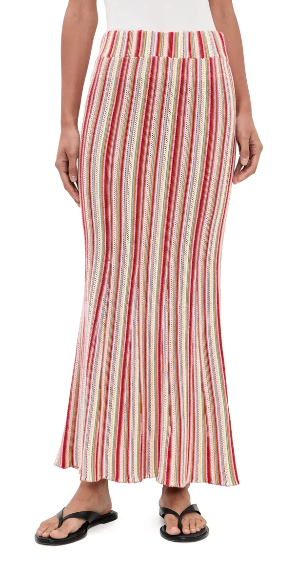 RAILS Nari Knit Skirt Havana tripe | Image 1 RAILS Nari Knit Skirt Havana tripe | Image 1