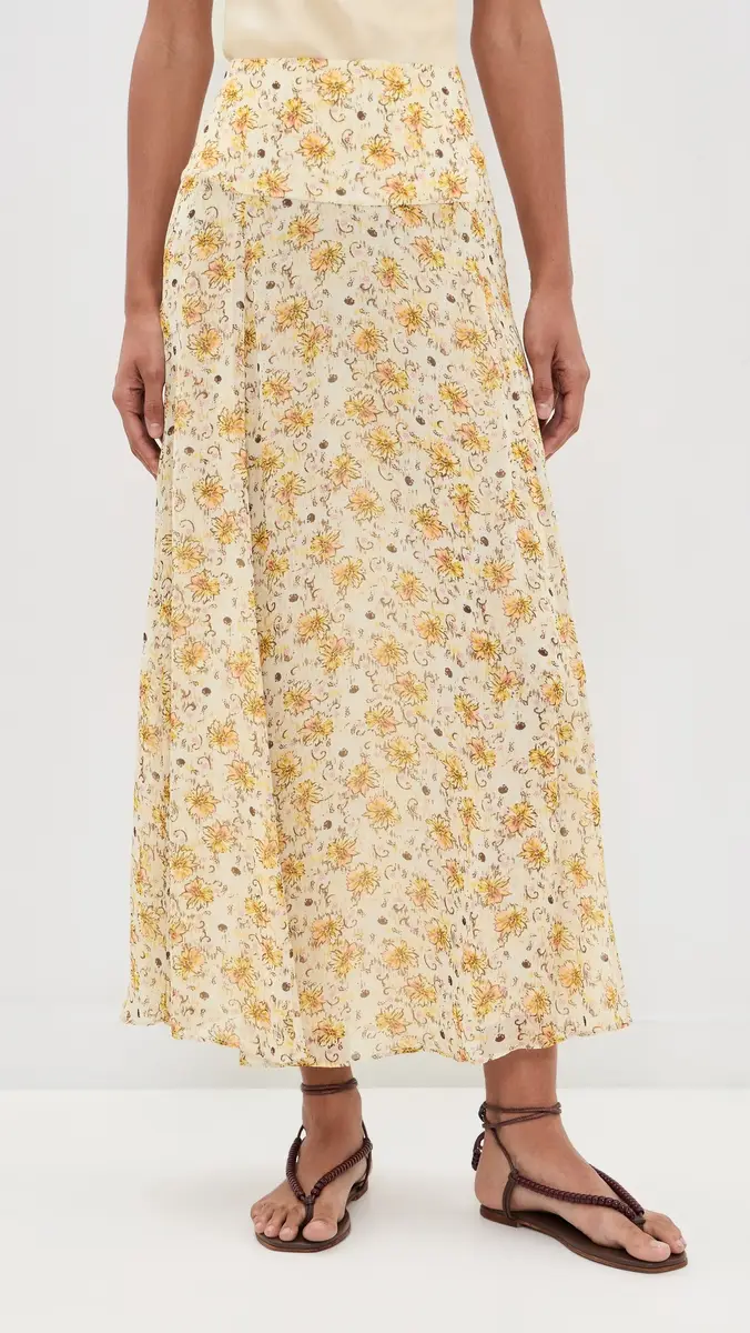 Isabel Marant Étoile Fran Skirt Light Yellow/Ecru | Thumbnail 2 Isabel Marant Étoile Fran Skirt Light Yellow/Ecru | Thumbnail 2