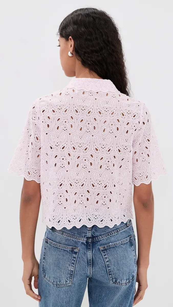 Frame The Paisley Eyelet Top | Thumbnail 3