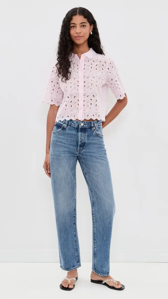 Frame The Paisley Eyelet Top | Thumbnail 5