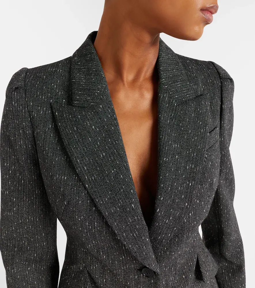 Alexander McQueen Pinstripe wool blazer | Thumbnail 5 Alexander McQueen Pinstripe wool blazer | Thumbnail 5