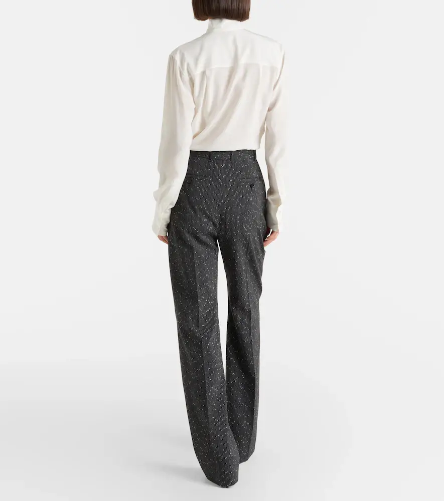 Alexander McQueen Pinstripe wool tweed straight pants | Thumbnail 3 Alexander McQueen Pinstripe wool tweed straight pants | Thumbnail 3