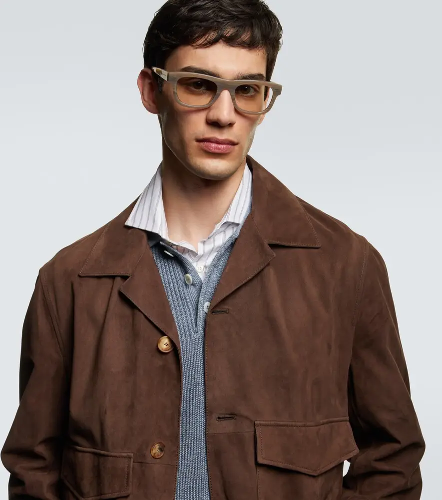 Brunello Cucinelli Rectangular glasses | Thumbnail 3