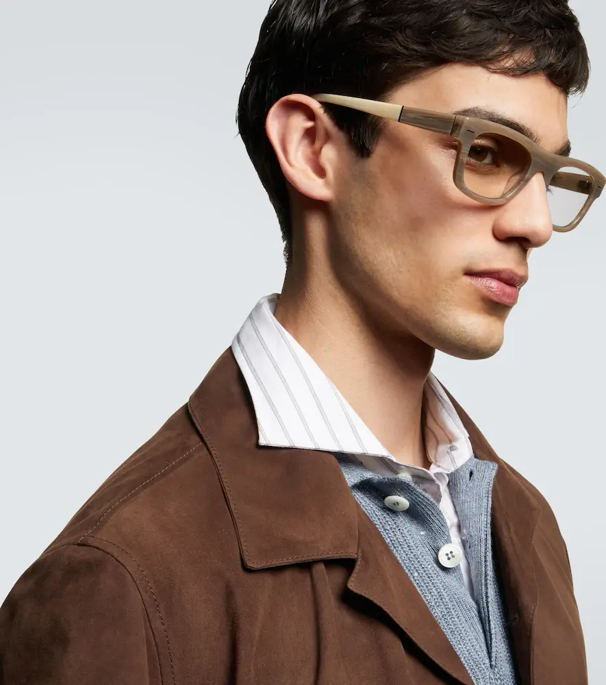 Brunello Cucinelli Rectangular glasses | Thumbnail 4