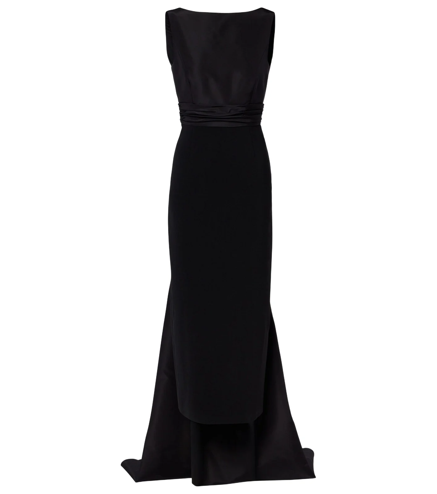 Carolina Herrera Bow-detail satin-trimmed faille gown