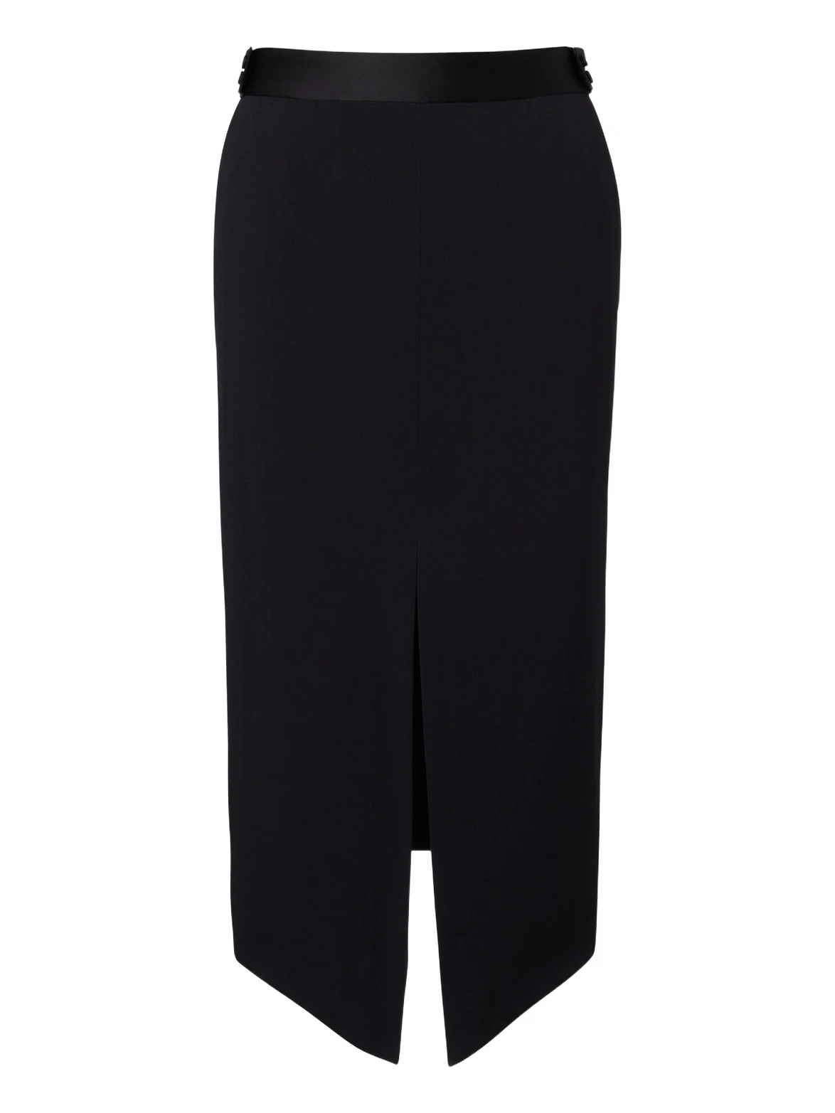 Satin pencil skirt