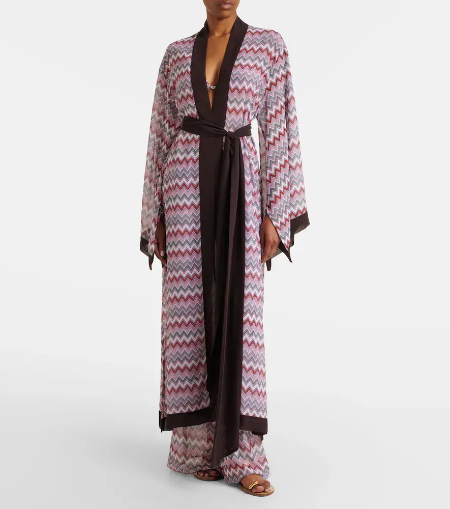 Bananhot Jim chevron cotton beach cover-up | Thumbnail 2