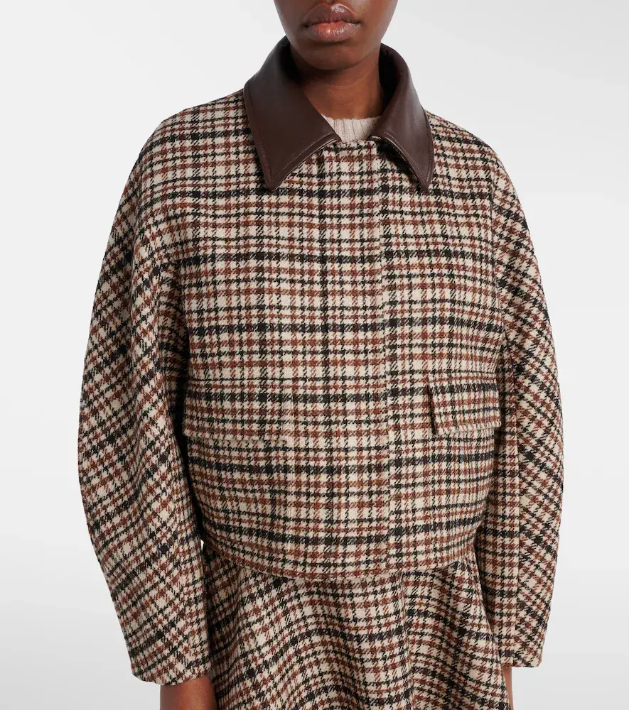 Brunello Cucinelli Checked wool and alpaca-blend jacket | Thumbnail 5 Brunello Cucinelli Checked wool and alpaca-blend jacket | Thumbnail 5