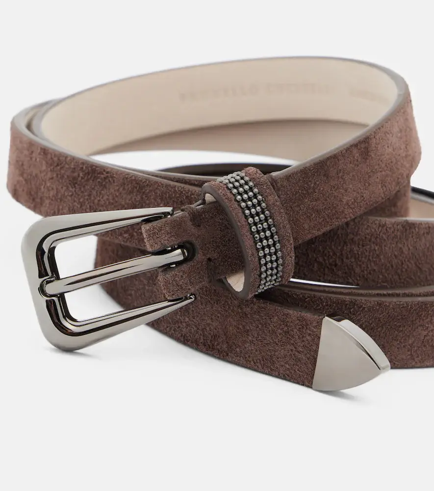 Brunello Cucinelli Monili suede belt | Thumbnail 2