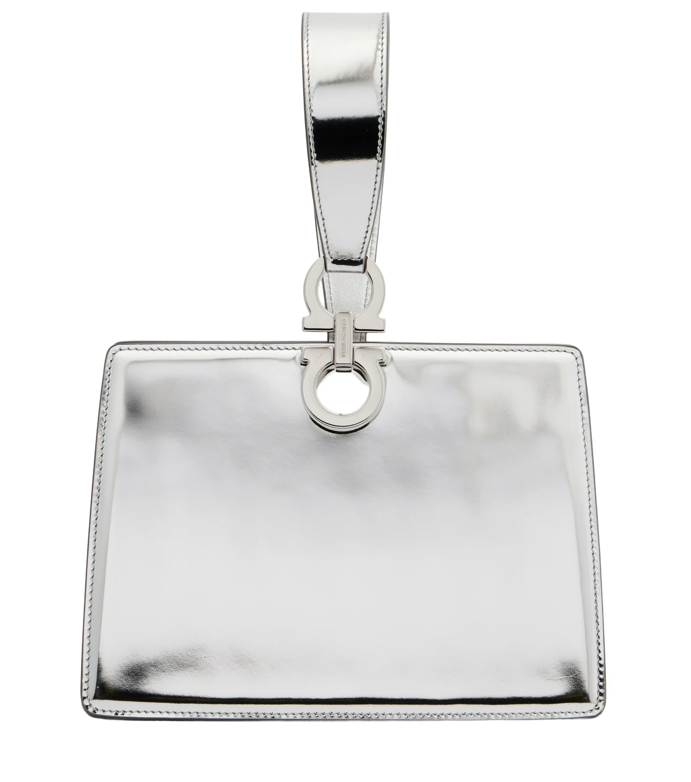 Gancini Small metallic leather clutch Gancini Small metallic leather clutch