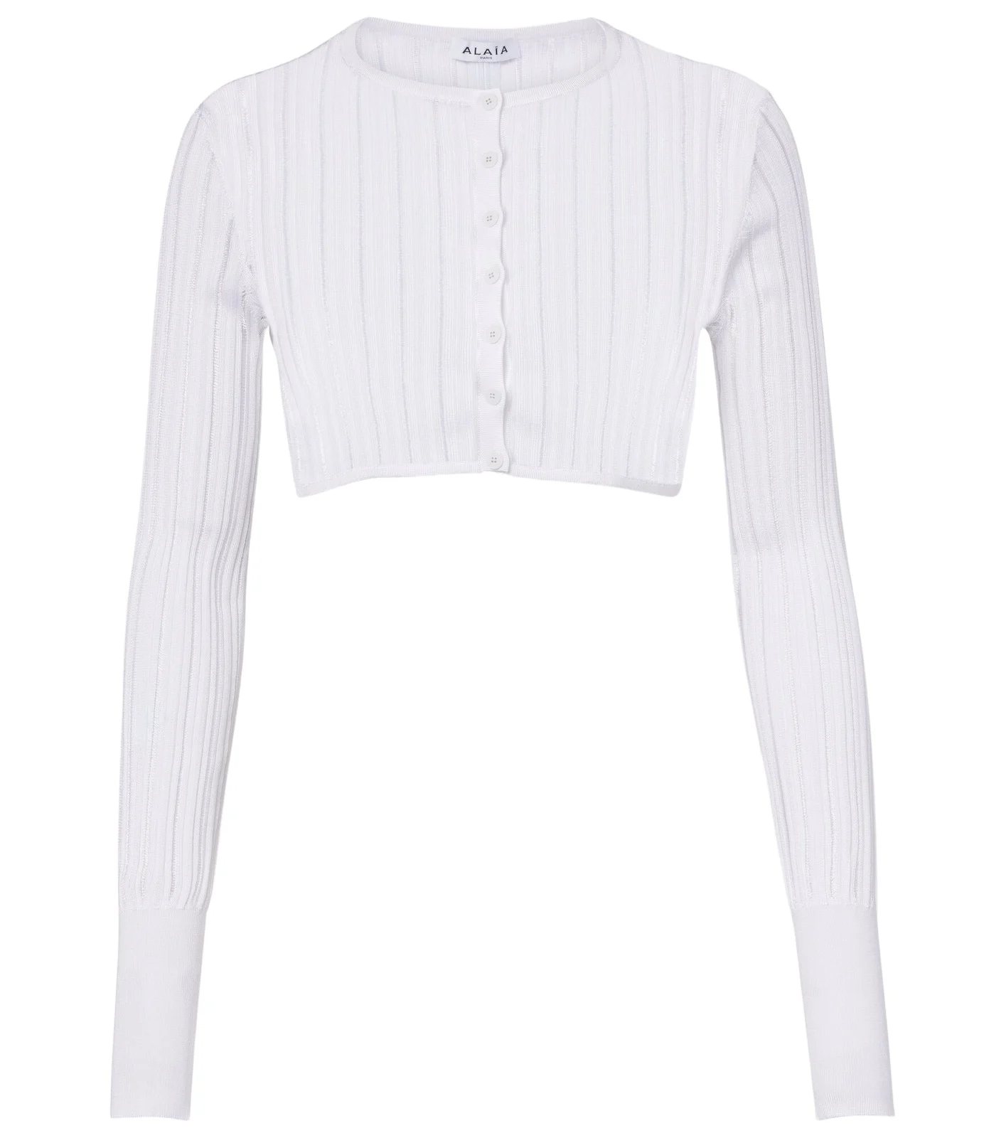 Alaïa Cropped knitted cardigan