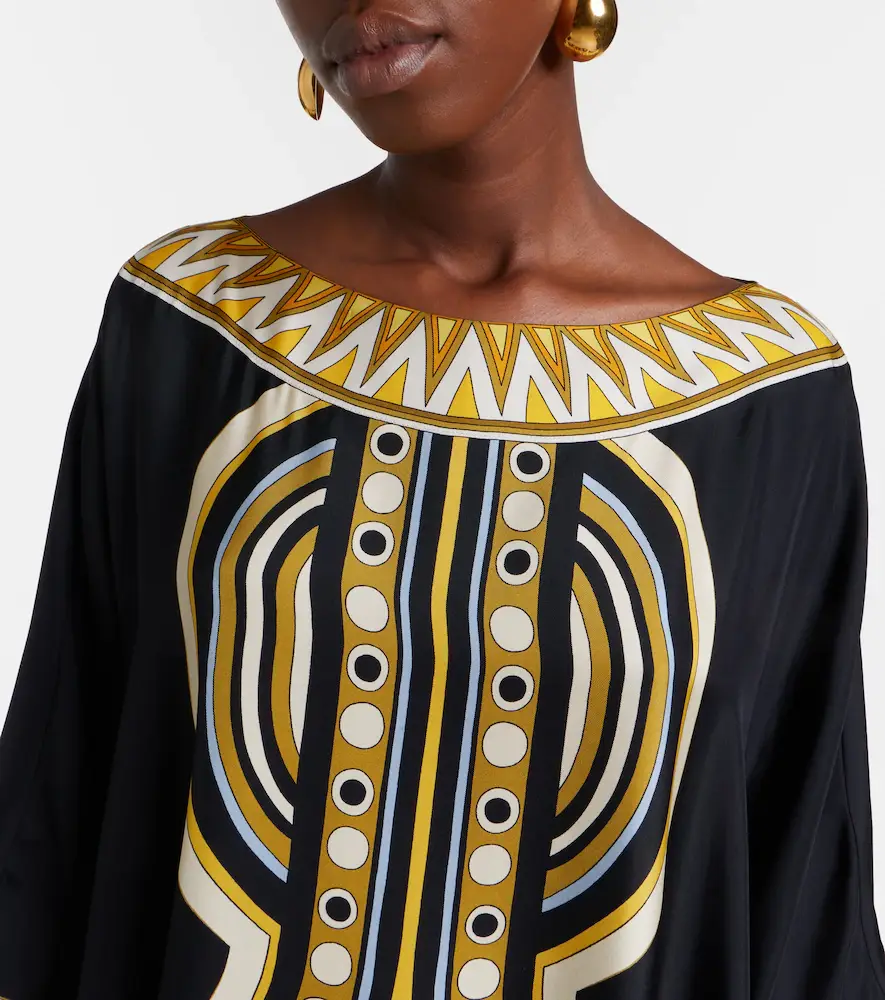 La DoubleJ Muumuu printed silk twill maxi dress | Thumbnail 3