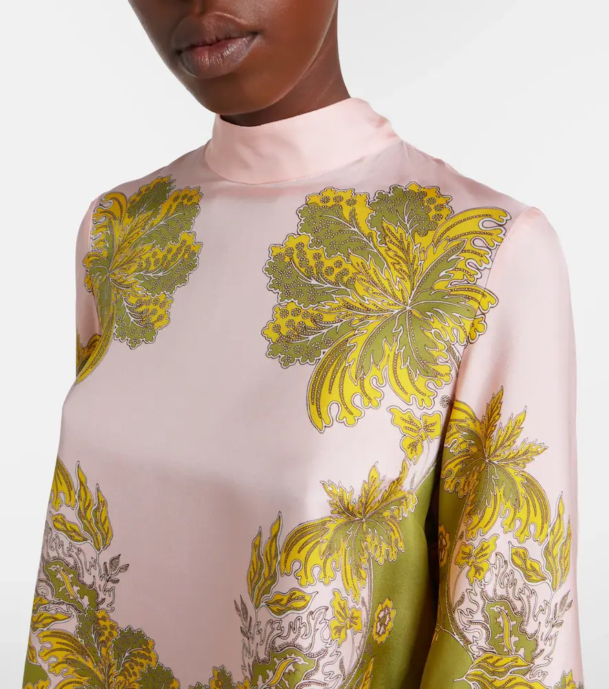 La DoubleJ Make An Exit feather-trimmed silk twill top | Thumbnail 2 La DoubleJ Make An Exit feather-trimmed silk twill top | Thumbnail 2