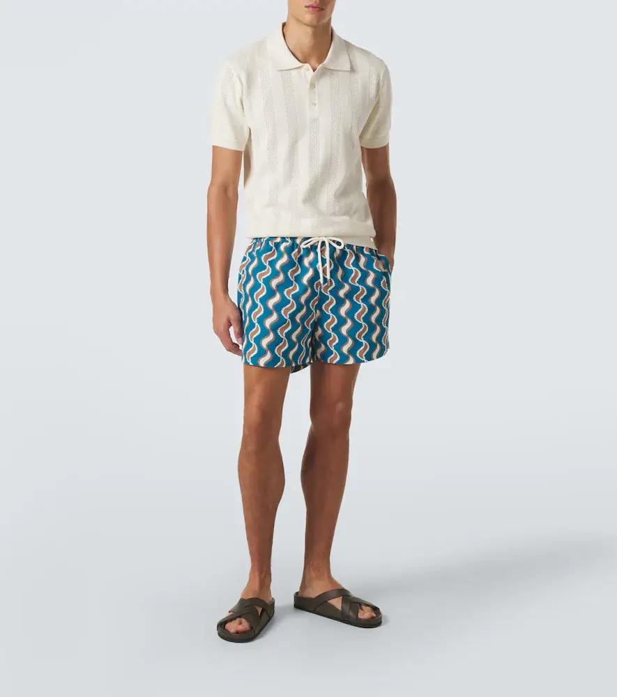 Frescobol Carioca Vidal striped cotton jacquard polo shirt | Thumbnail 2