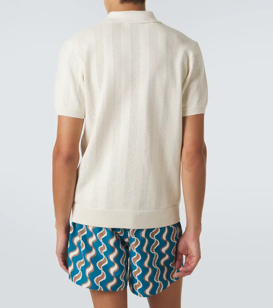 Frescobol Carioca Vidal striped cotton jacquard polo shirt | Thumbnail 4