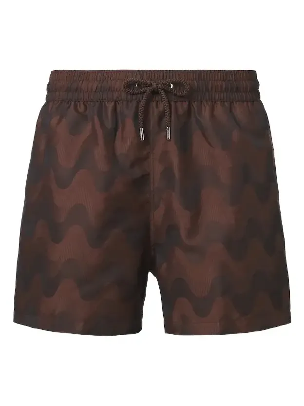 Rio printed jacquard swim trunks