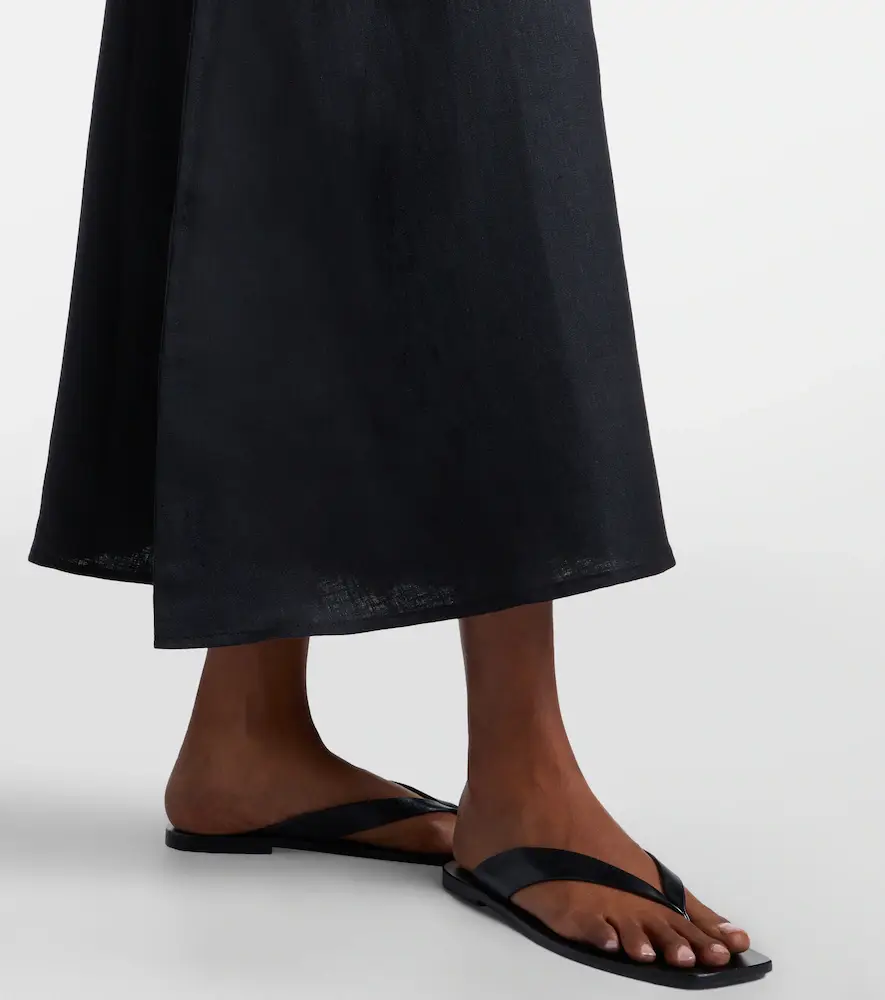 ASCENO Ida linen midi dress | Thumbnail 5