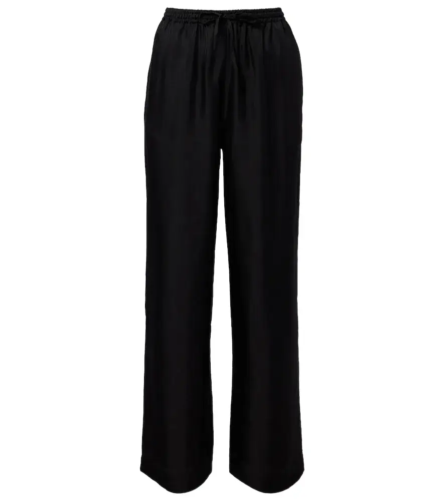 ASCENO Aurelia silk wide-leg pants | Image 1 ASCENO Aurelia silk wide-leg pants | Image 1