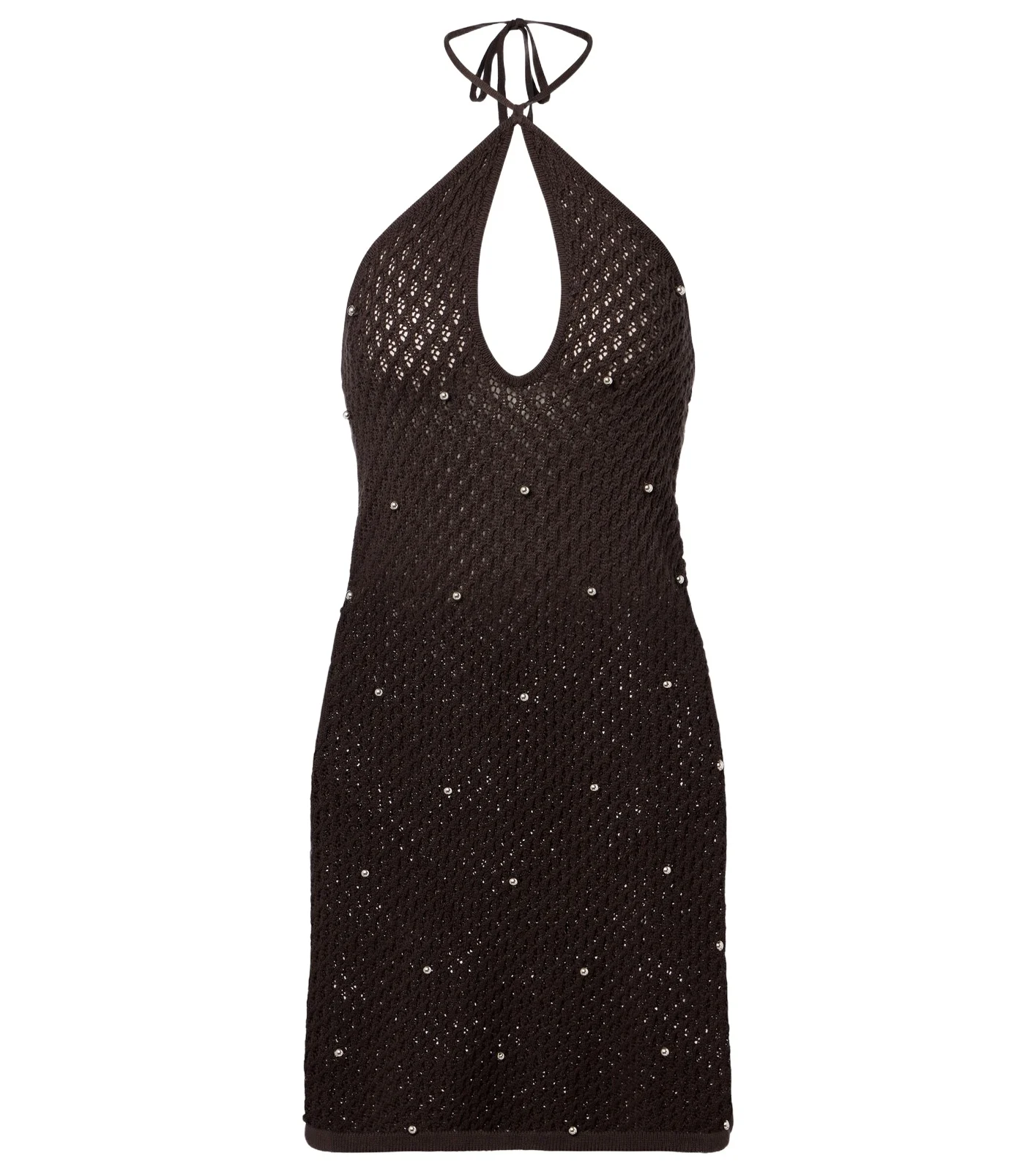 Isola crochet embellished cotton beach dress