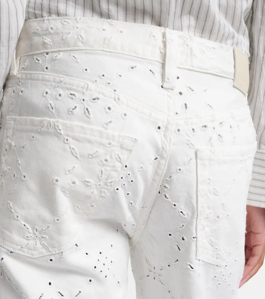 Citizens of Humanity Lindz broderie anglaise straight jeans | Thumbnail 5