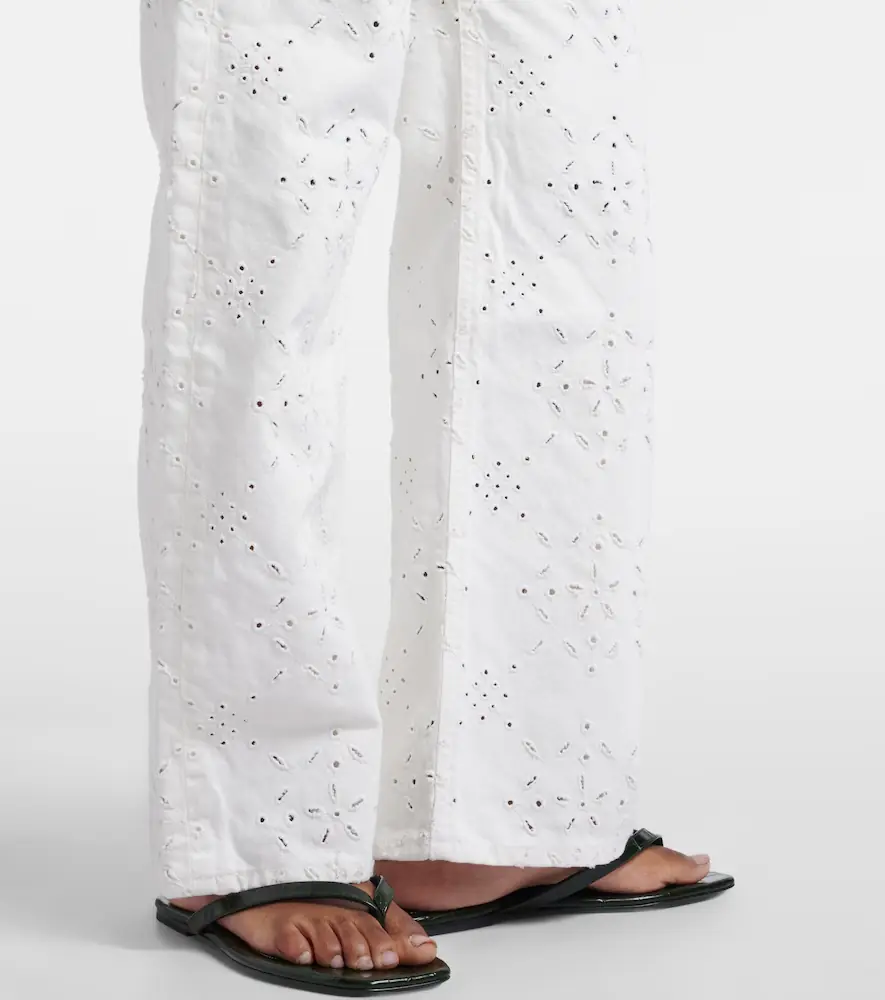 Citizens of Humanity Lindz broderie anglaise straight jeans | Thumbnail 6