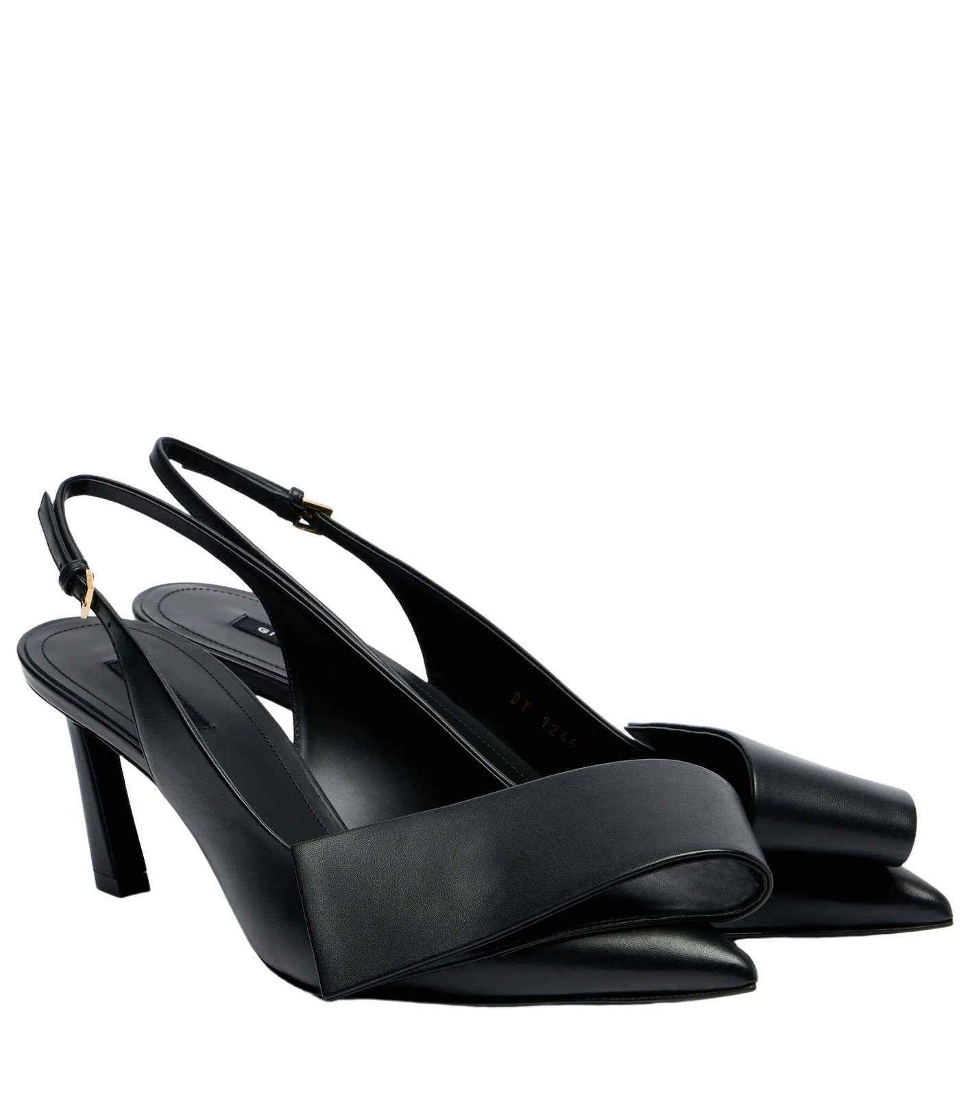 Givenchy Twisted Ribbon leather slingback pumps