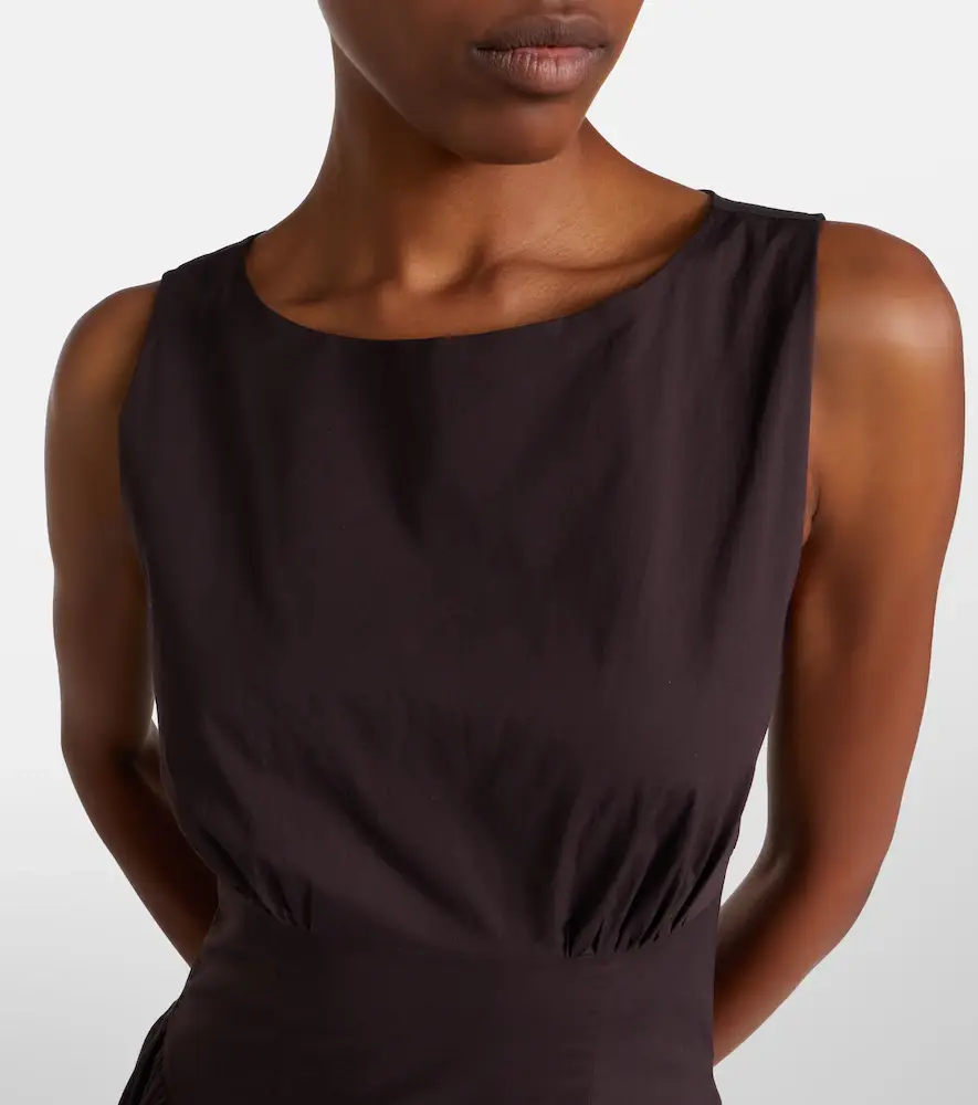 Staud Gwen cotton poplin midi dress | Thumbnail 6