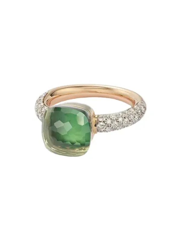 Nudo Classic 18kt white and rose gold ring with gemstones Nudo Classic 18kt white and rose gold ring with gemstones
